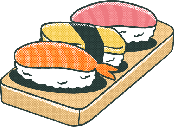 Retro Sushi Set 